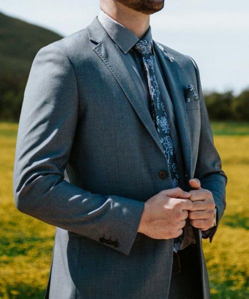 Slim Fit Grey Suit